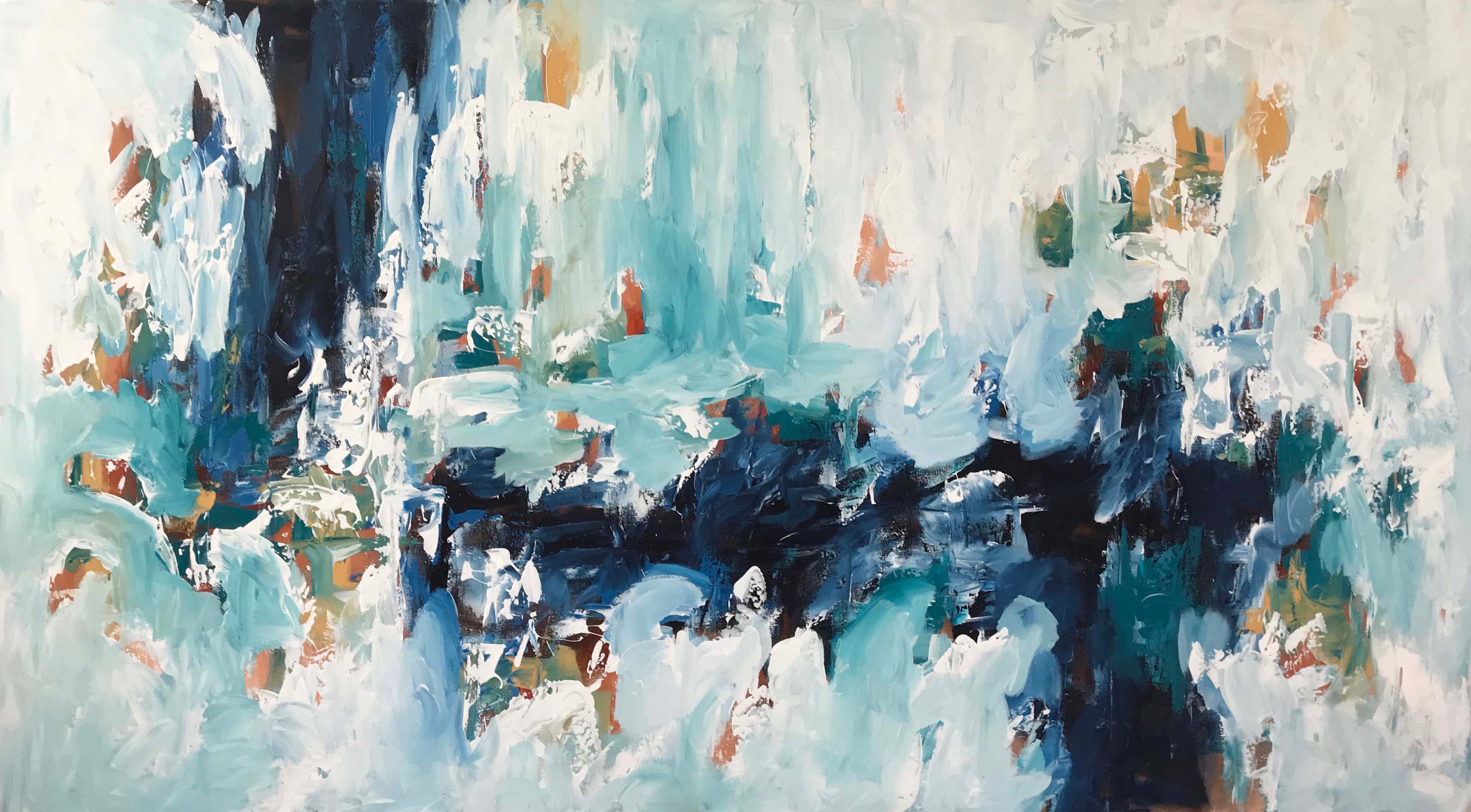 Listening To The Waves - 180x102 cm - Original Painting