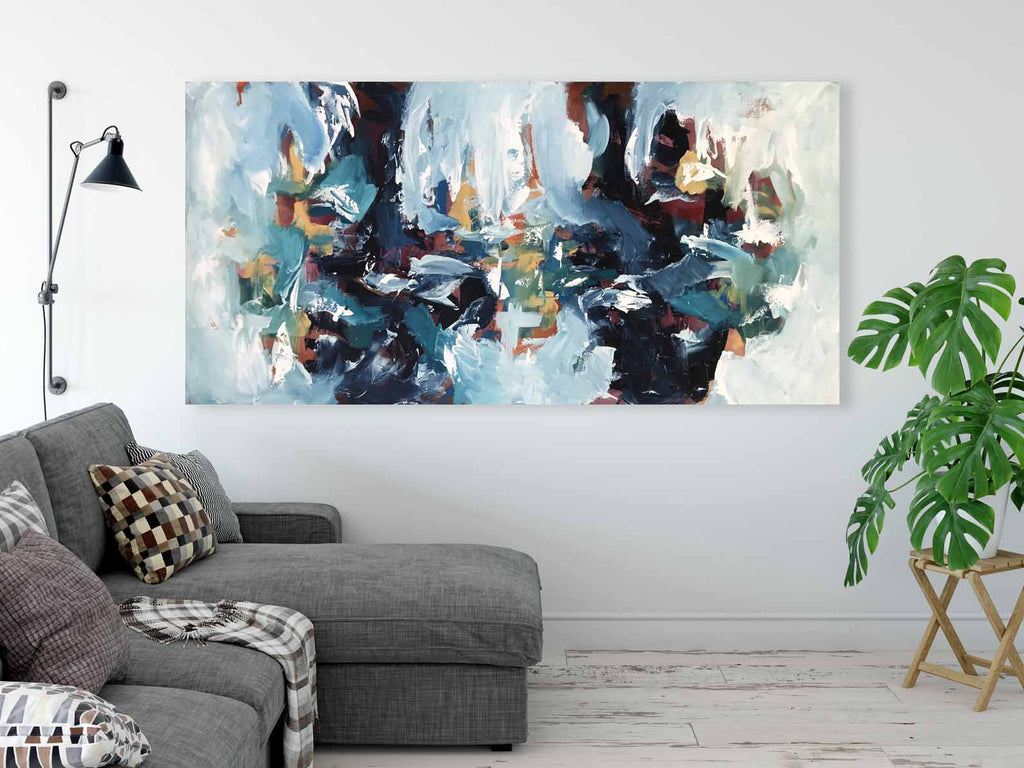Hanging Garden III - 152x76 cm - Original Painting-OmarObaid.com