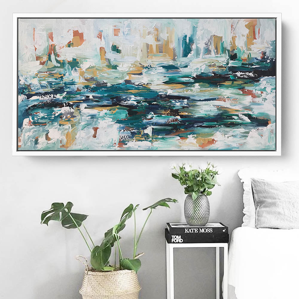 Navigating Through The Storm - 122x61 cm - Original Painting