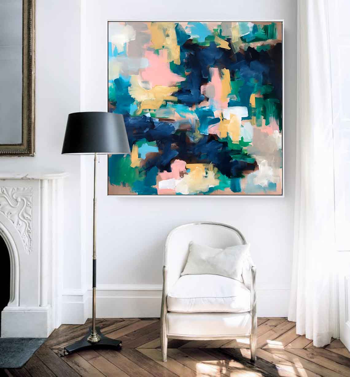 Labyrinth - 102x102 cm - Original Painting