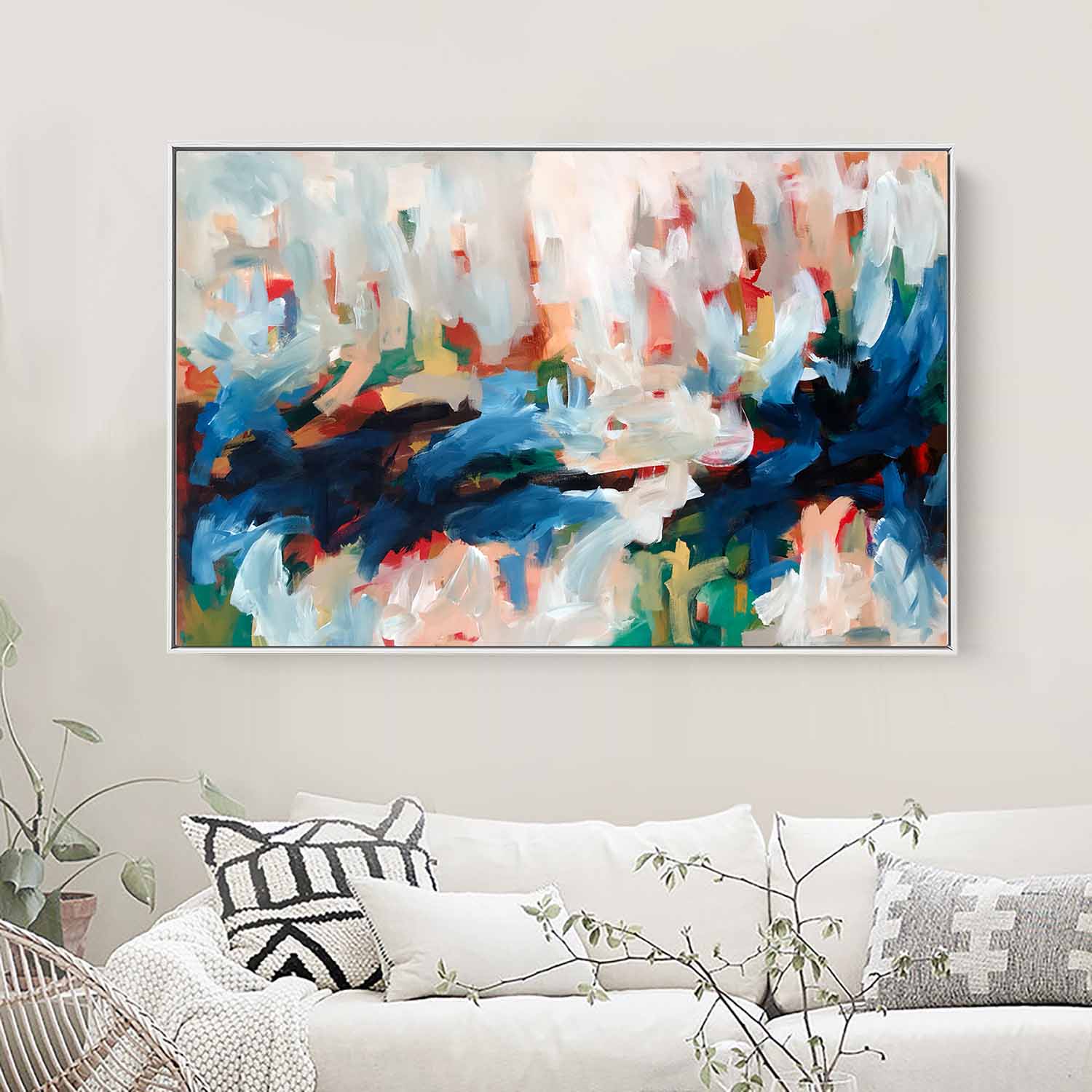 Autumn Leaves 3 - 117x76 cm - Original Painting