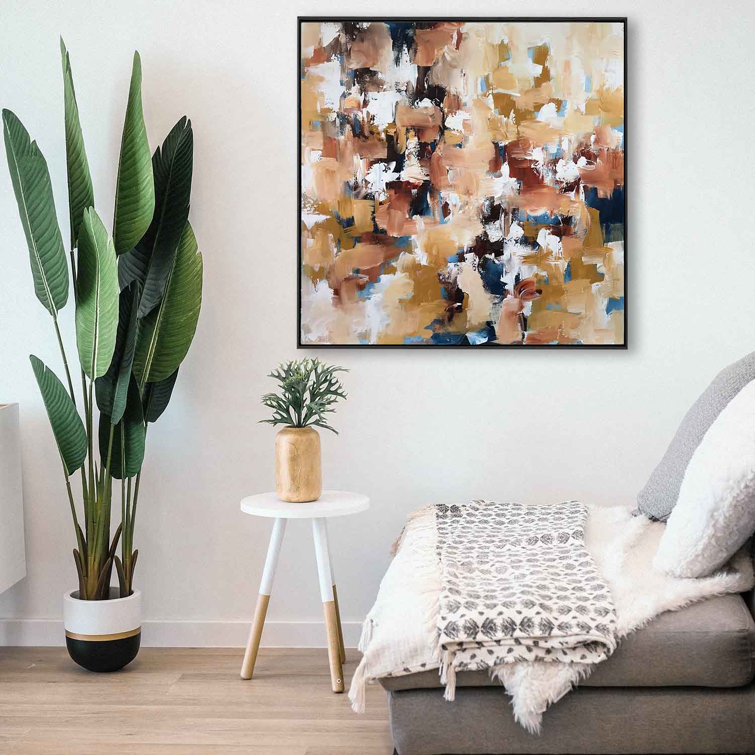 Sunset - 102x102 cm - Original Painting