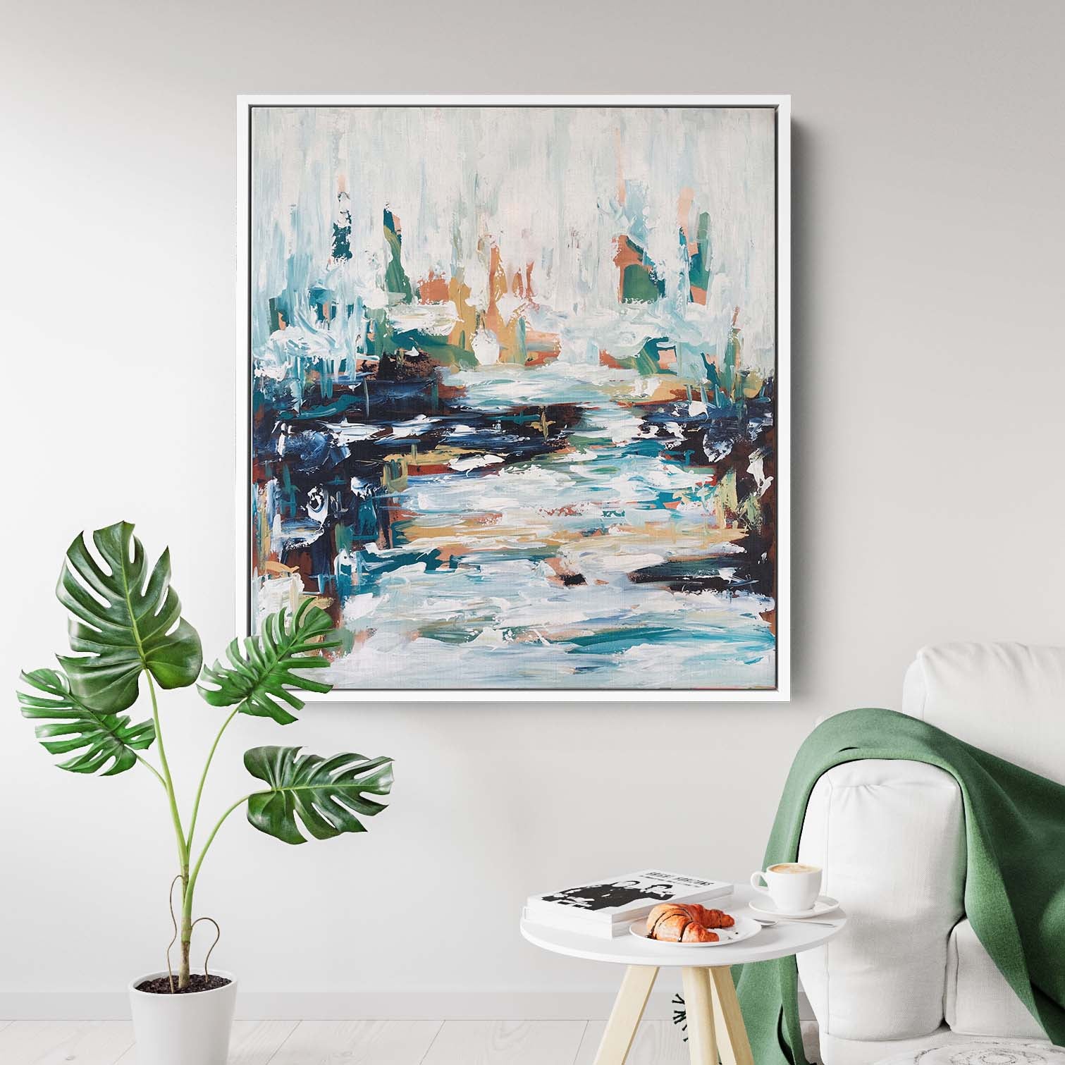 The Pond - 92x102 cm - Original Painting