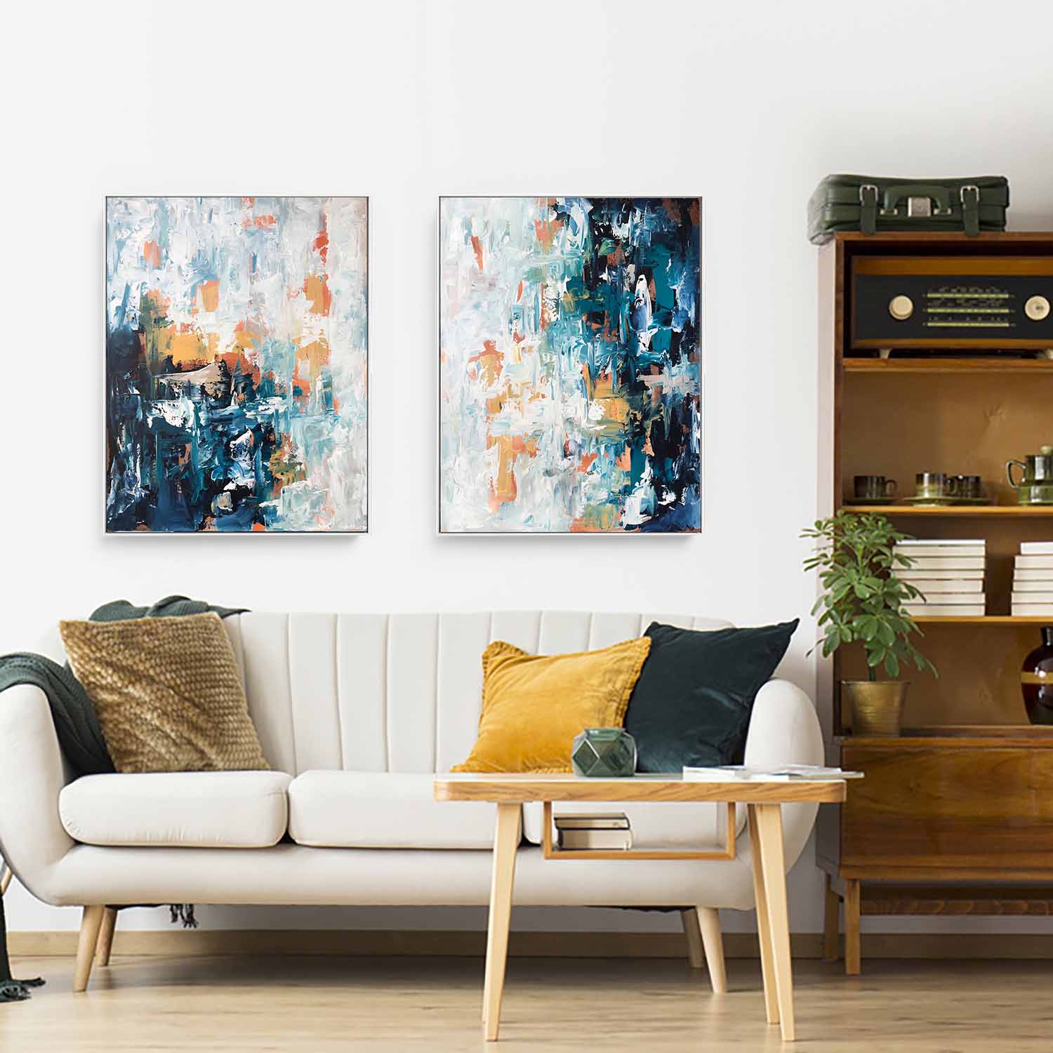 Mirage - 122x76 cm - Diptych Original Paintings