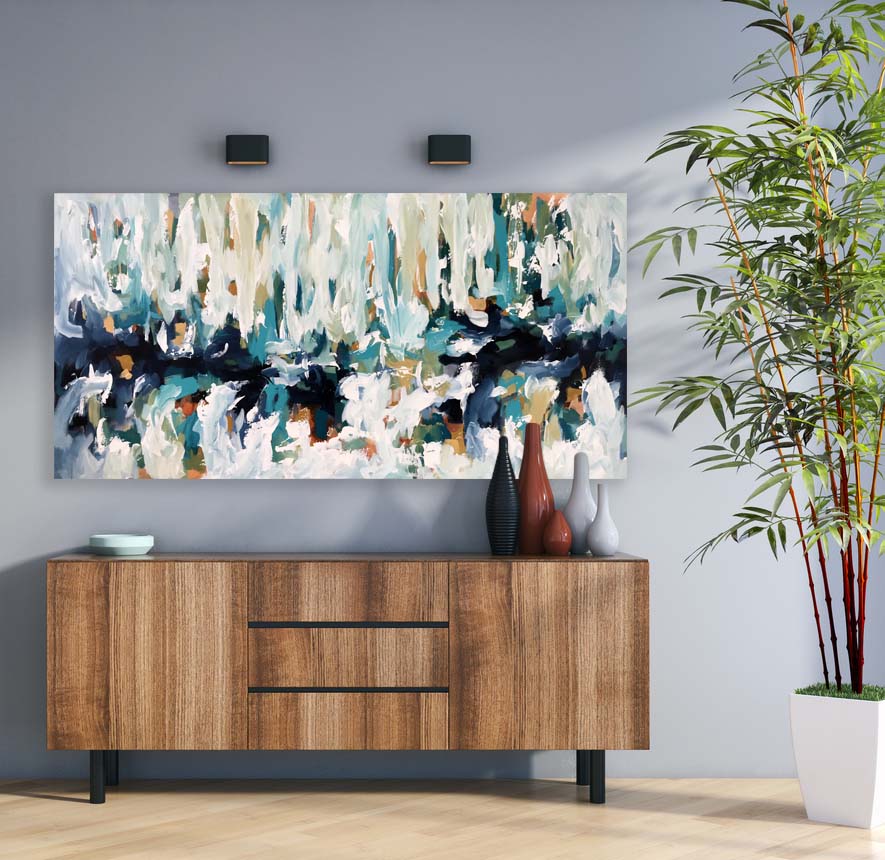The Shore - 152x76 cm - Original Painting-OmarObaid.com