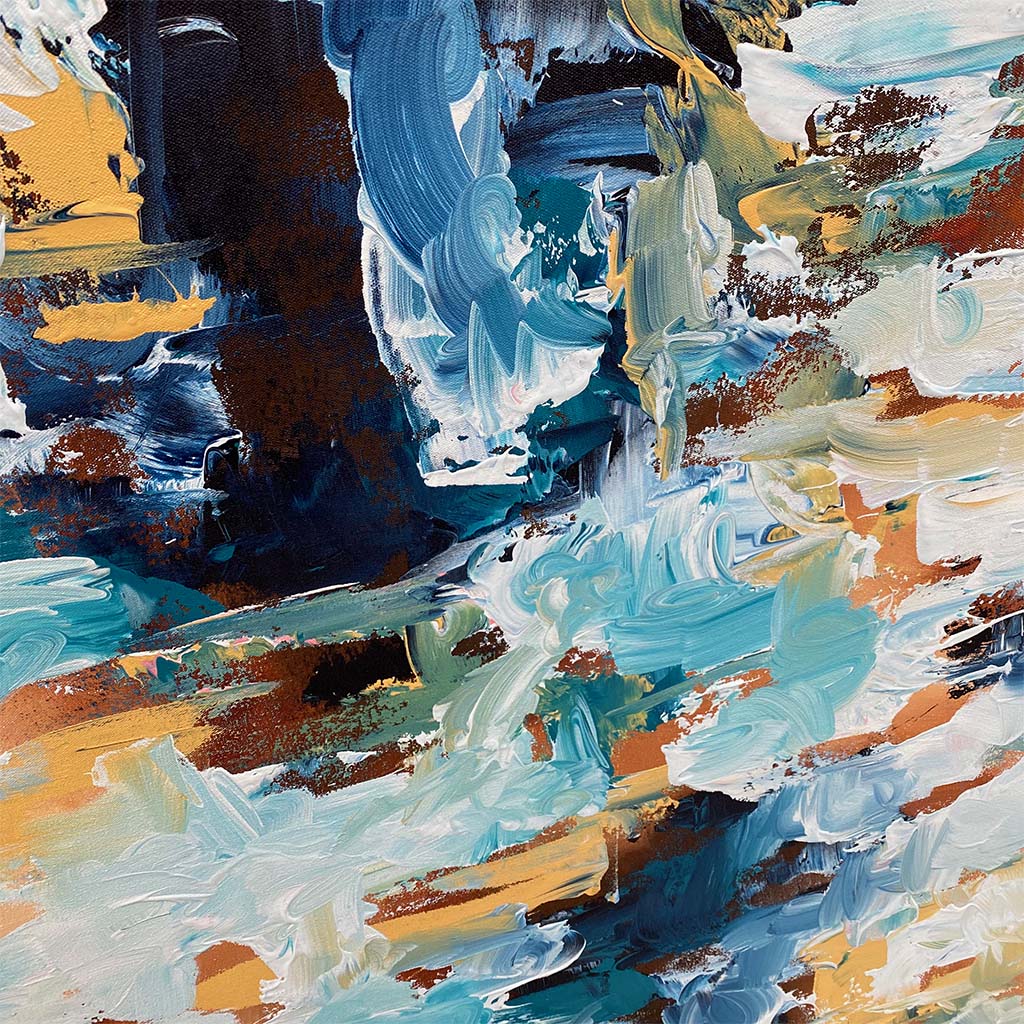 Lost In The City Lights - 150x76 cm - Original Painting