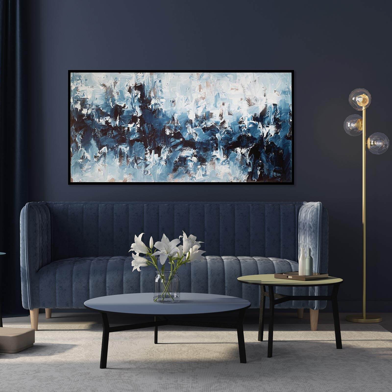 Misty Waters - 152x76 cm - Original Painting