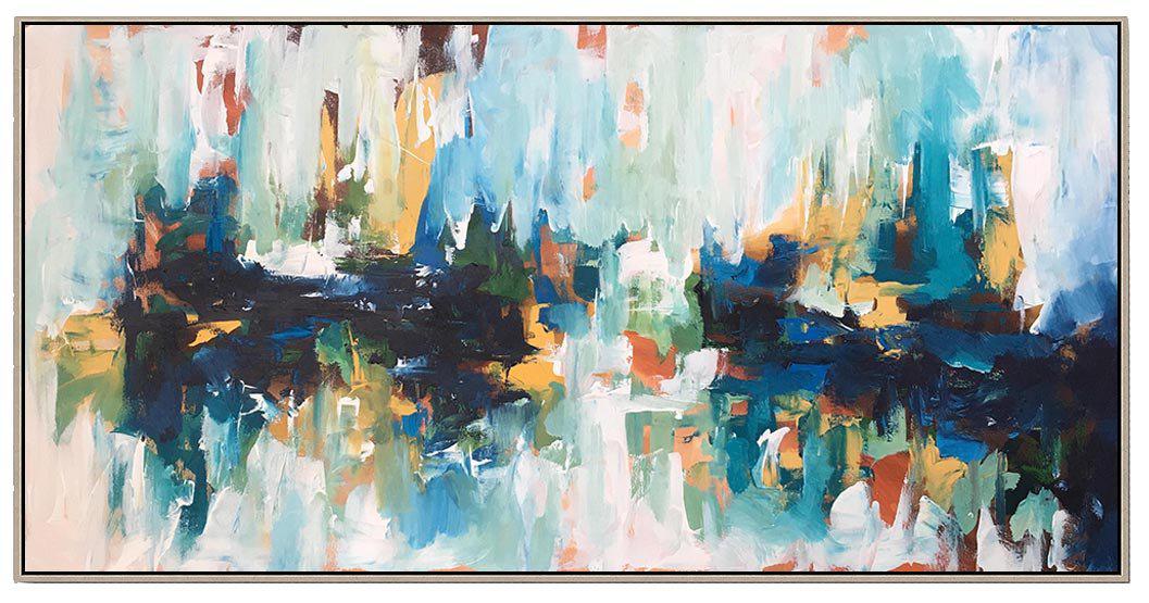 Hanging Gardens - 150x76 cm - Original Painting-OmarObaid.com