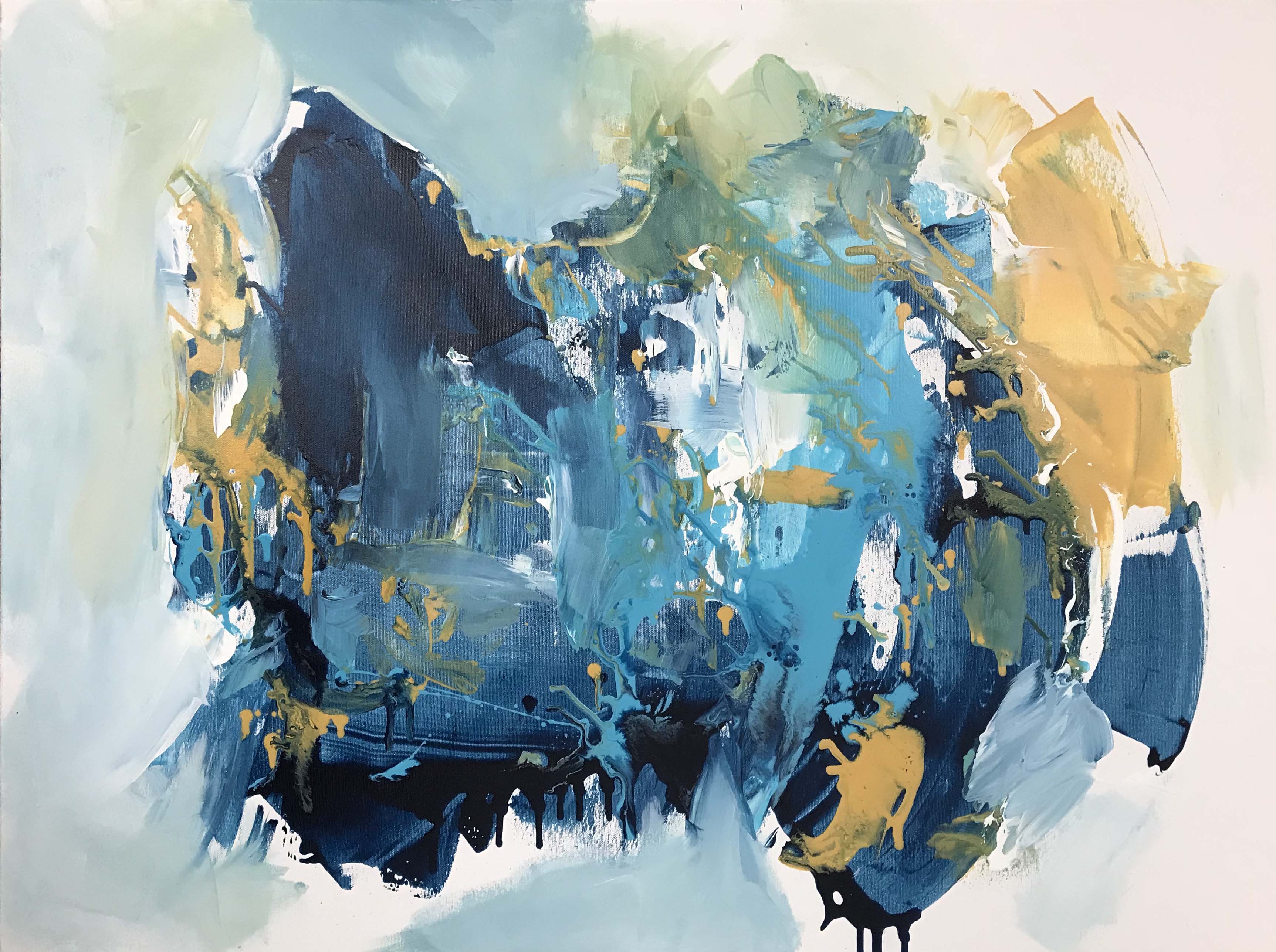 The Path - 102x76 cm - Original Painting-OmarObaid.com