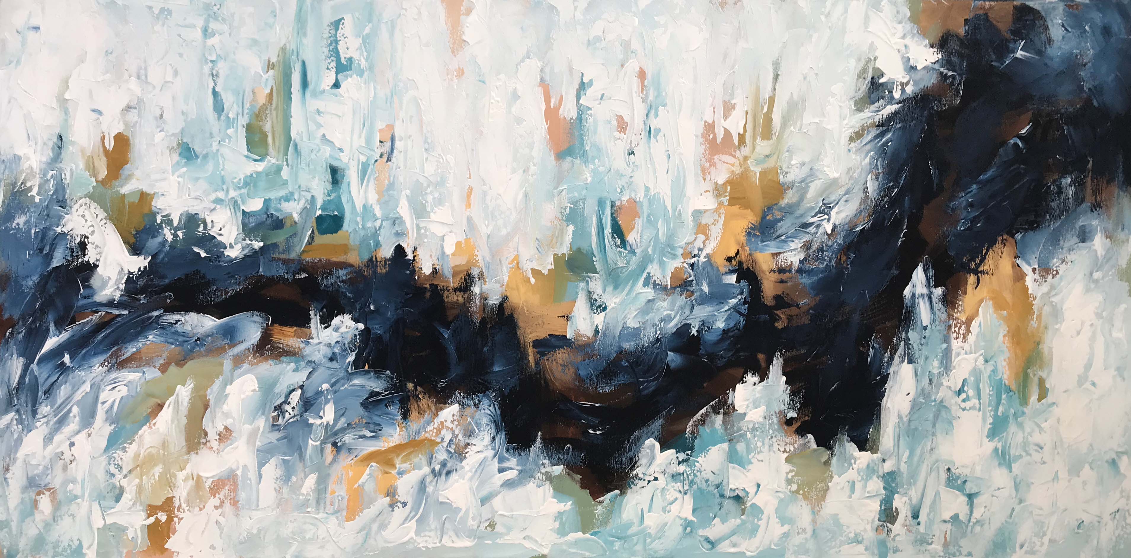 On The Horizon - 152x76 cm - Original Painting