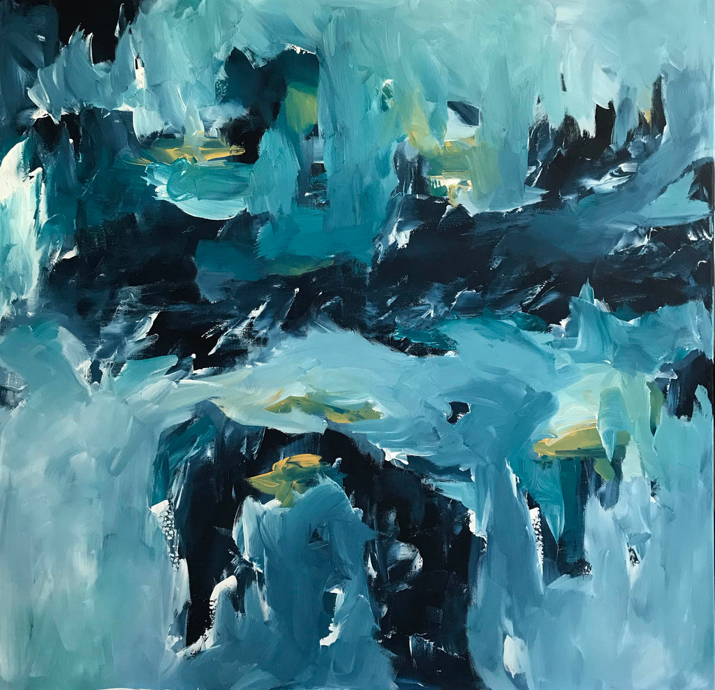 One Minute To Midnight - 122x122 cm - Original Painting