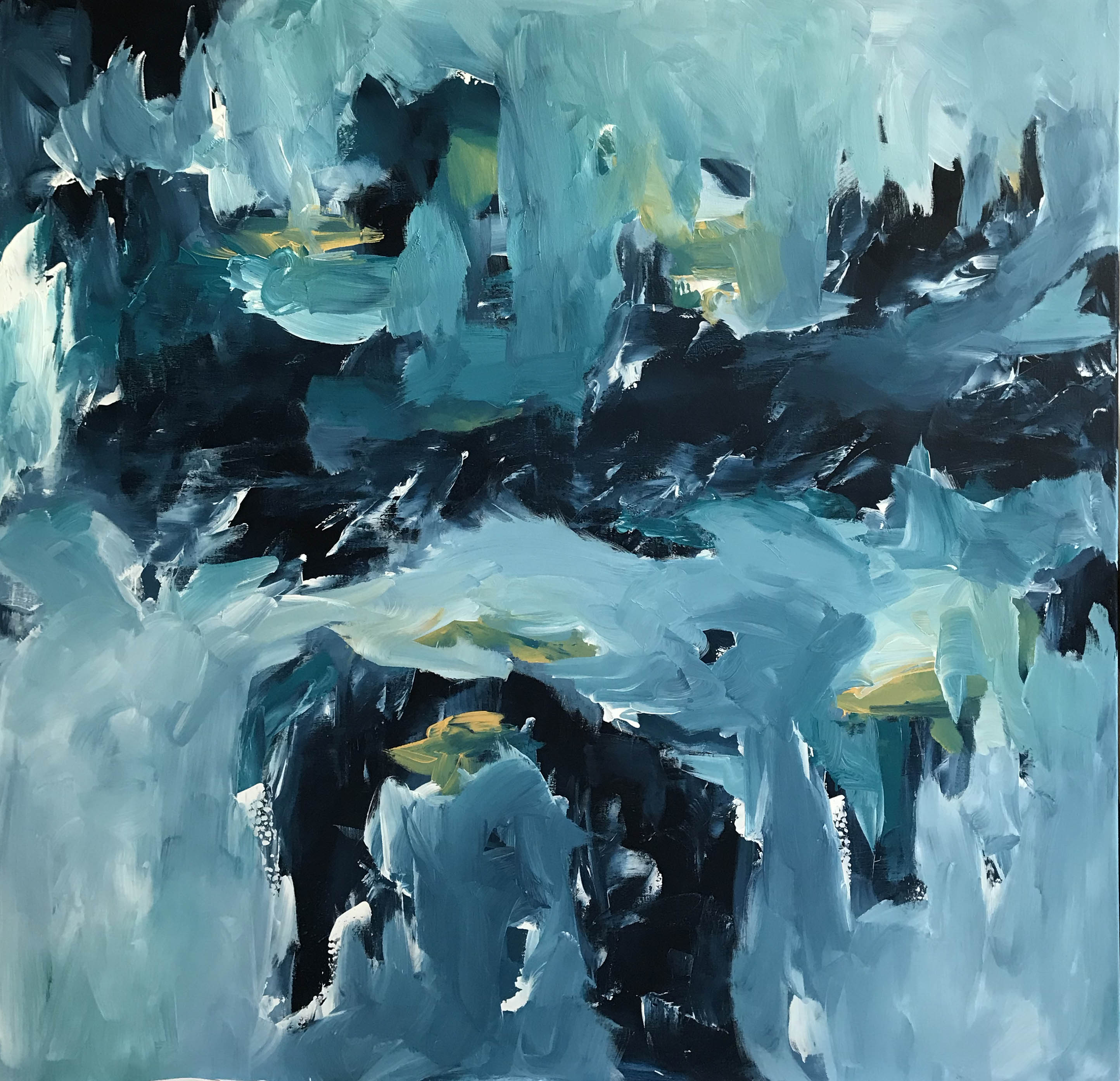 One Minute To Midnight - 122x122 cm - Original Painting