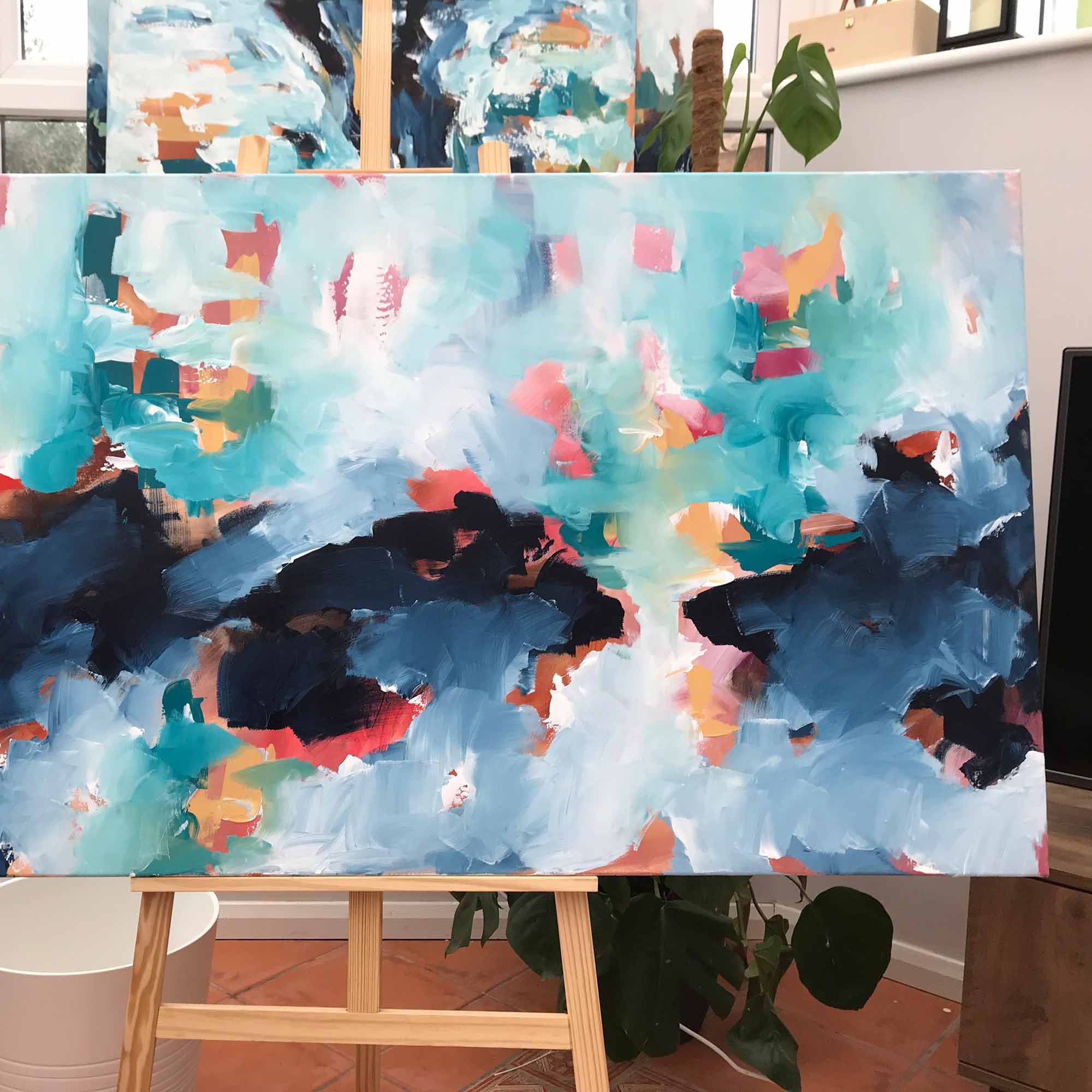 A Ripple In the Ocean - 152x80 cm - Original Painting