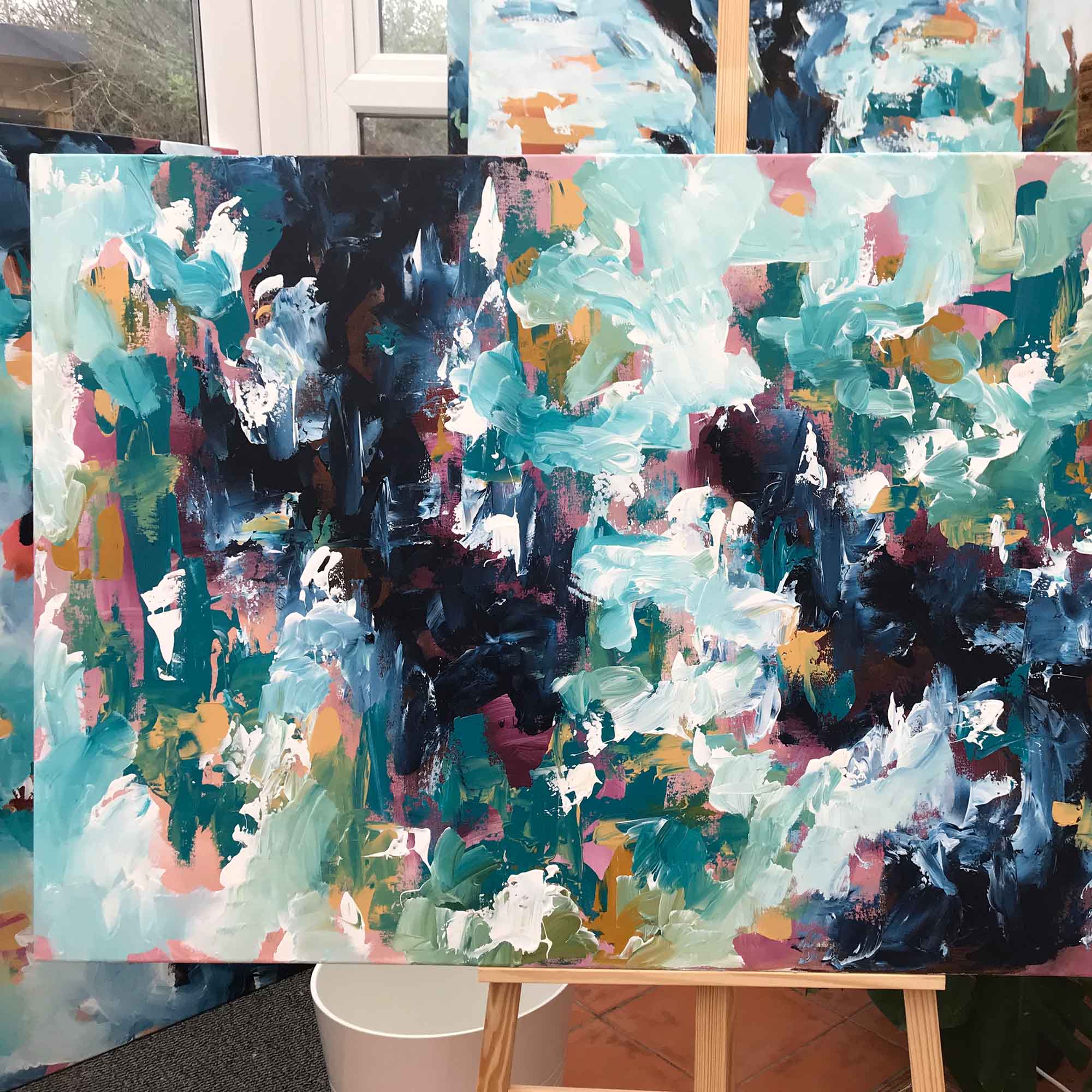Rebuilding The Fortress 2 - 152x92 cm - Original Painting