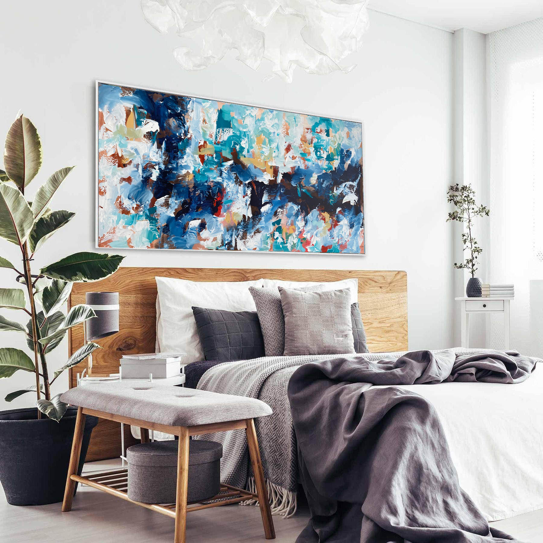 Marching In Time - 150x76 cm - Original Painting