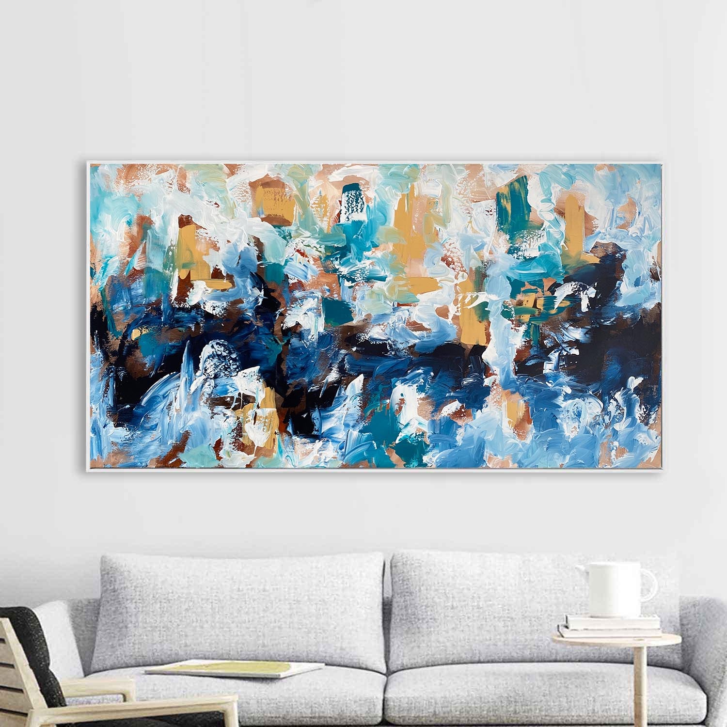 Marching In Time 2 - 150x76 cm - Original Painting