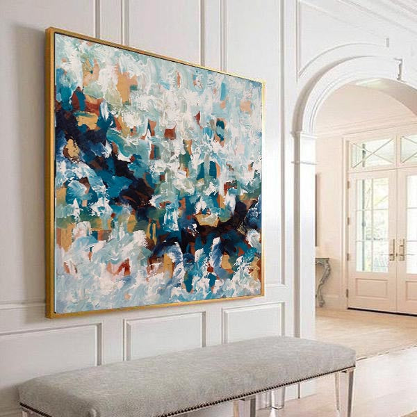 Breaking The Unknown 3 - 102x102 cm - Original Painting