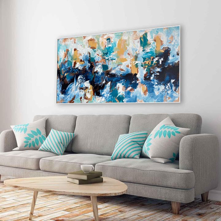 Marching In Time 2 - 150x76 cm - Original Painting