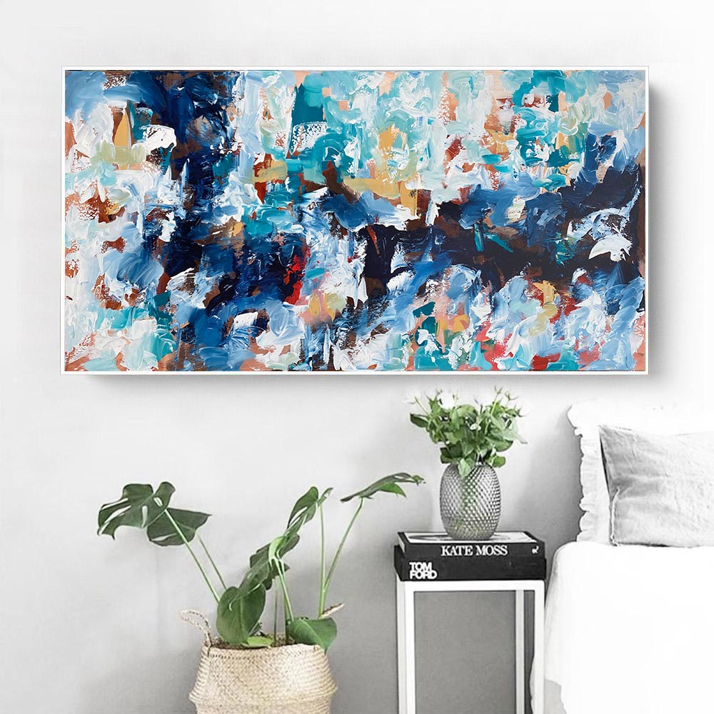 Marching In Time - 150x76 cm - Original Painting