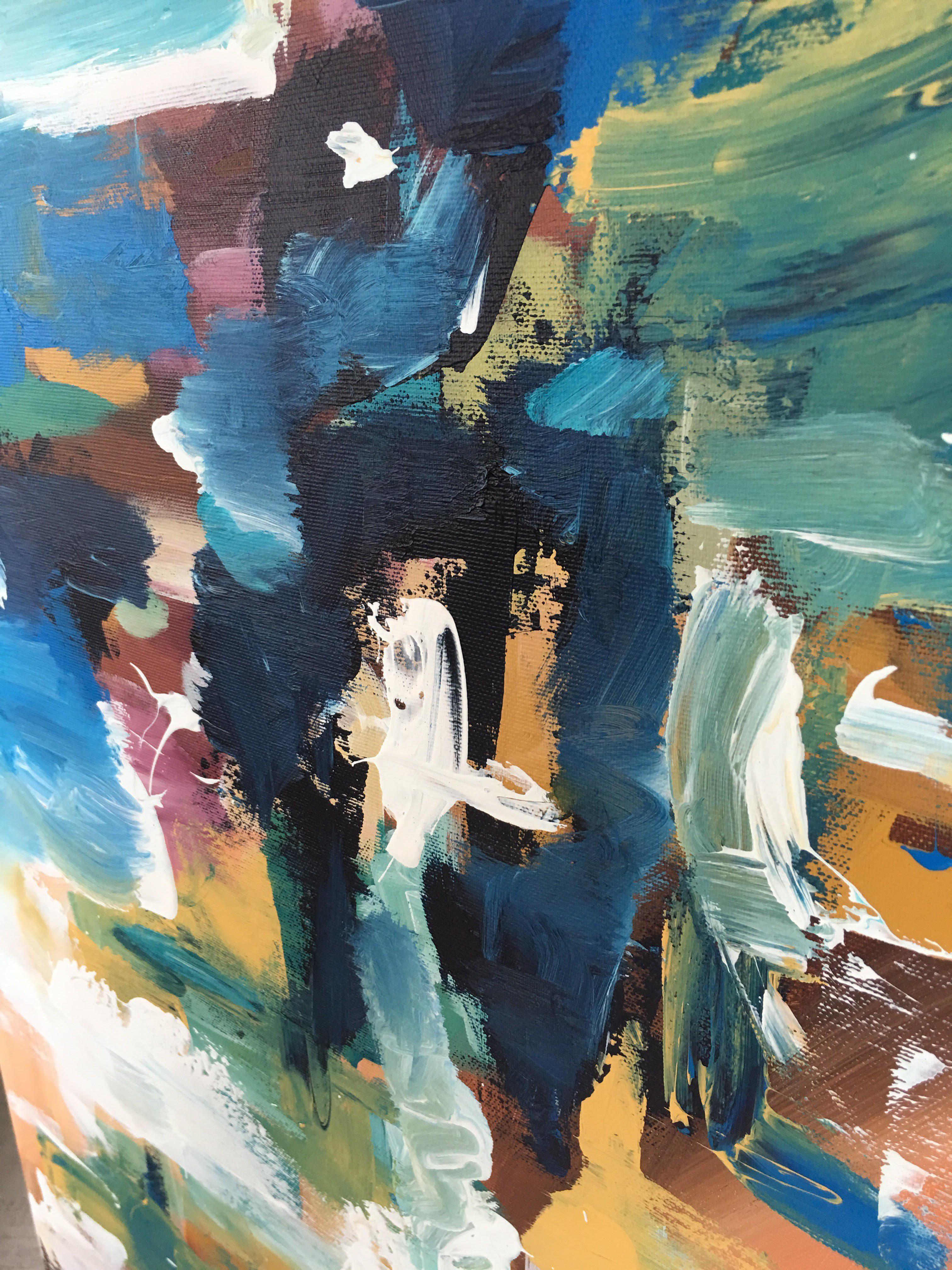Patience - 150x76 cm - Original Painting-OmarObaid.com