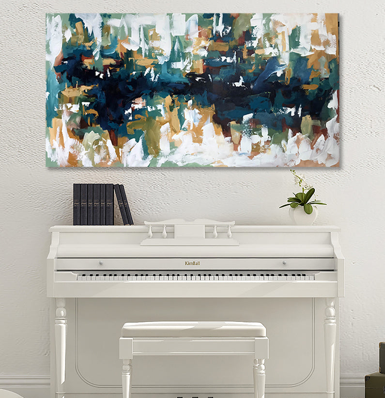 Picnic At The Lake - 152x80 cm - Original Painting