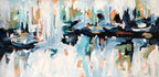 Rails At The River 2 - 152x76 cm - Original Painting