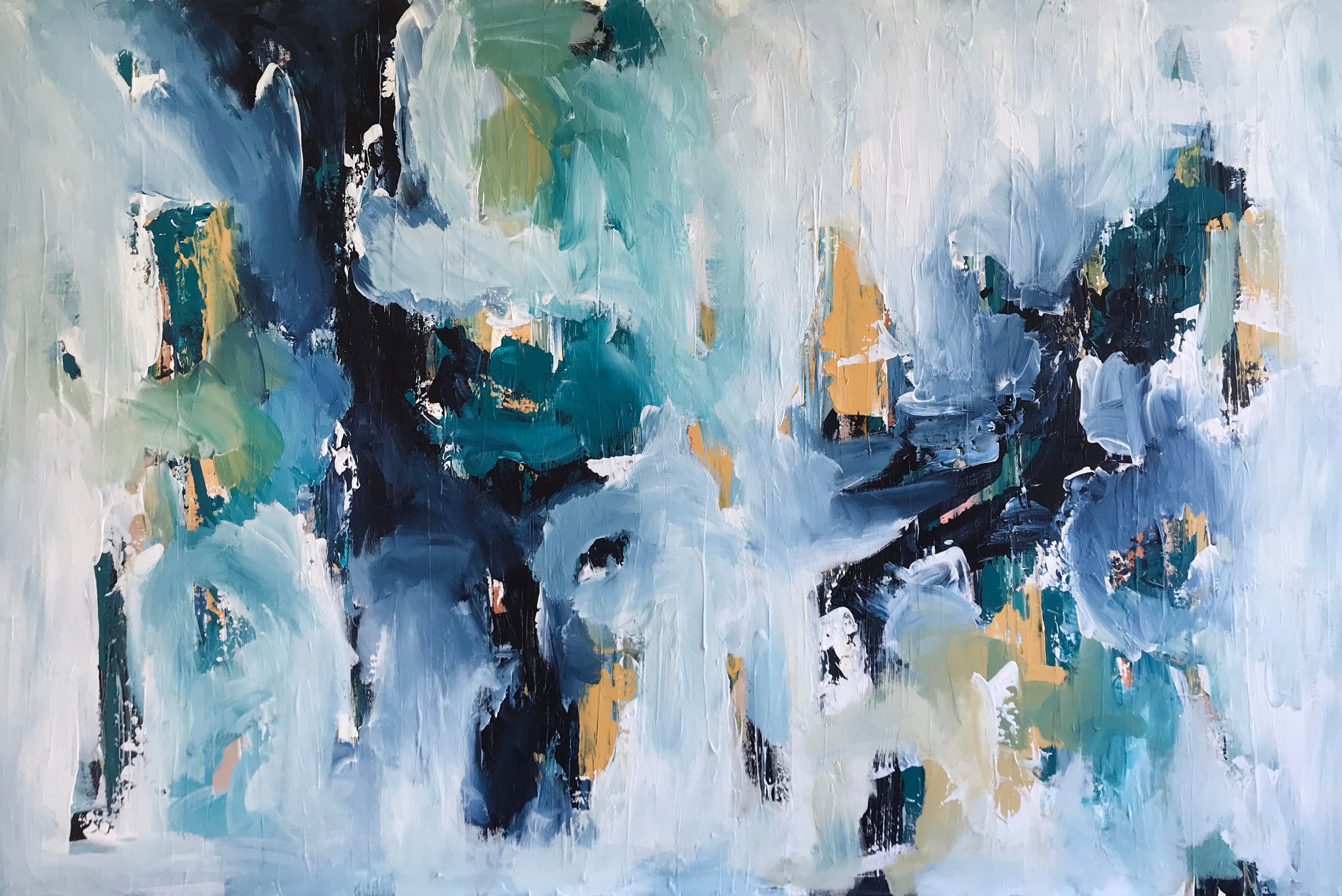 Rain Drops - 122x82 cm - Original Painting