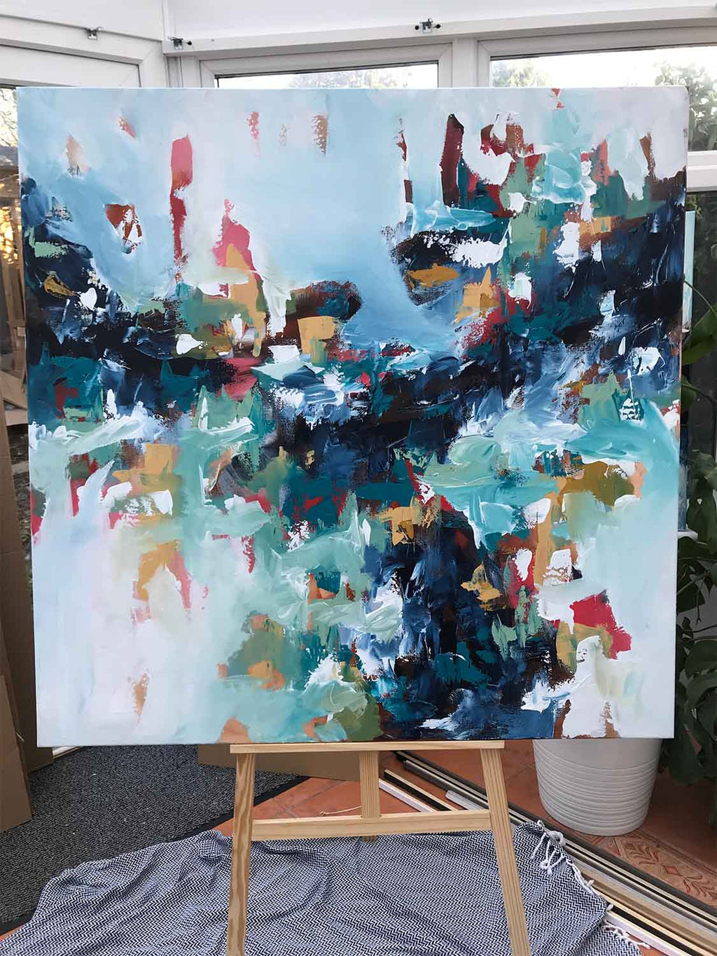 The World I Used To Know - 122x122 cm - Original Painting