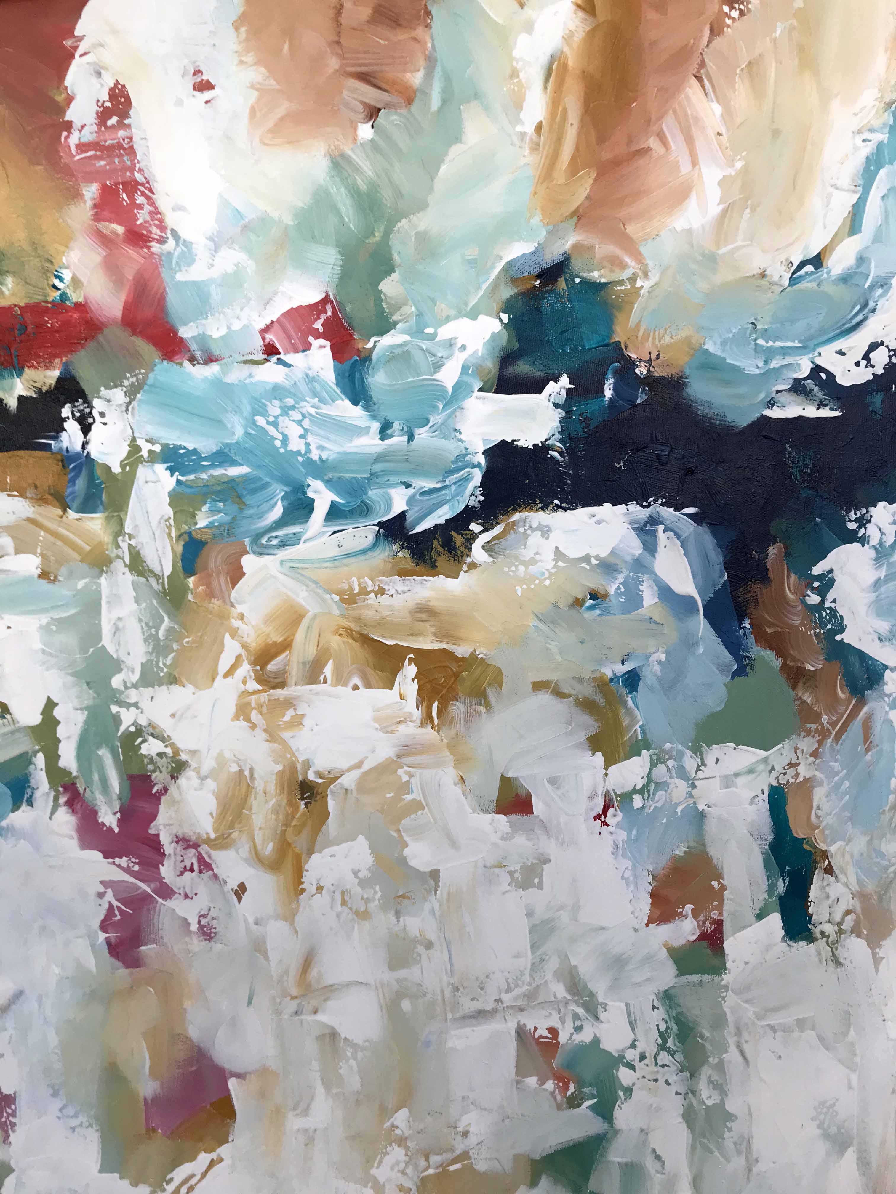Regain The Fire - 122x90 cm - Original Painting-OmarObaid.com