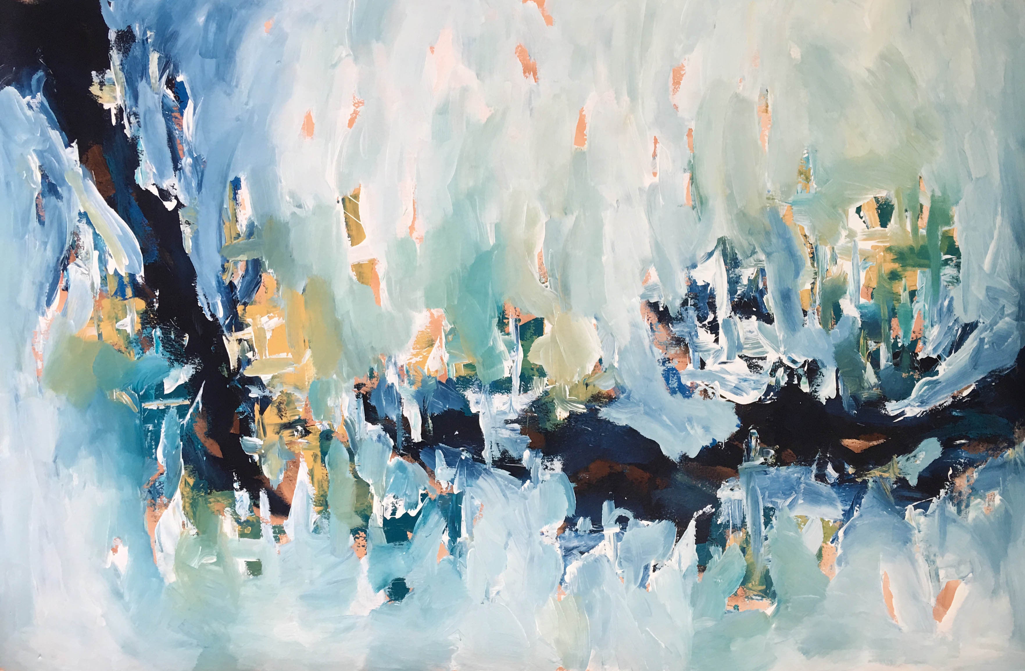 Residual - 150x90 cm - Original Painting-OmarObaid.com