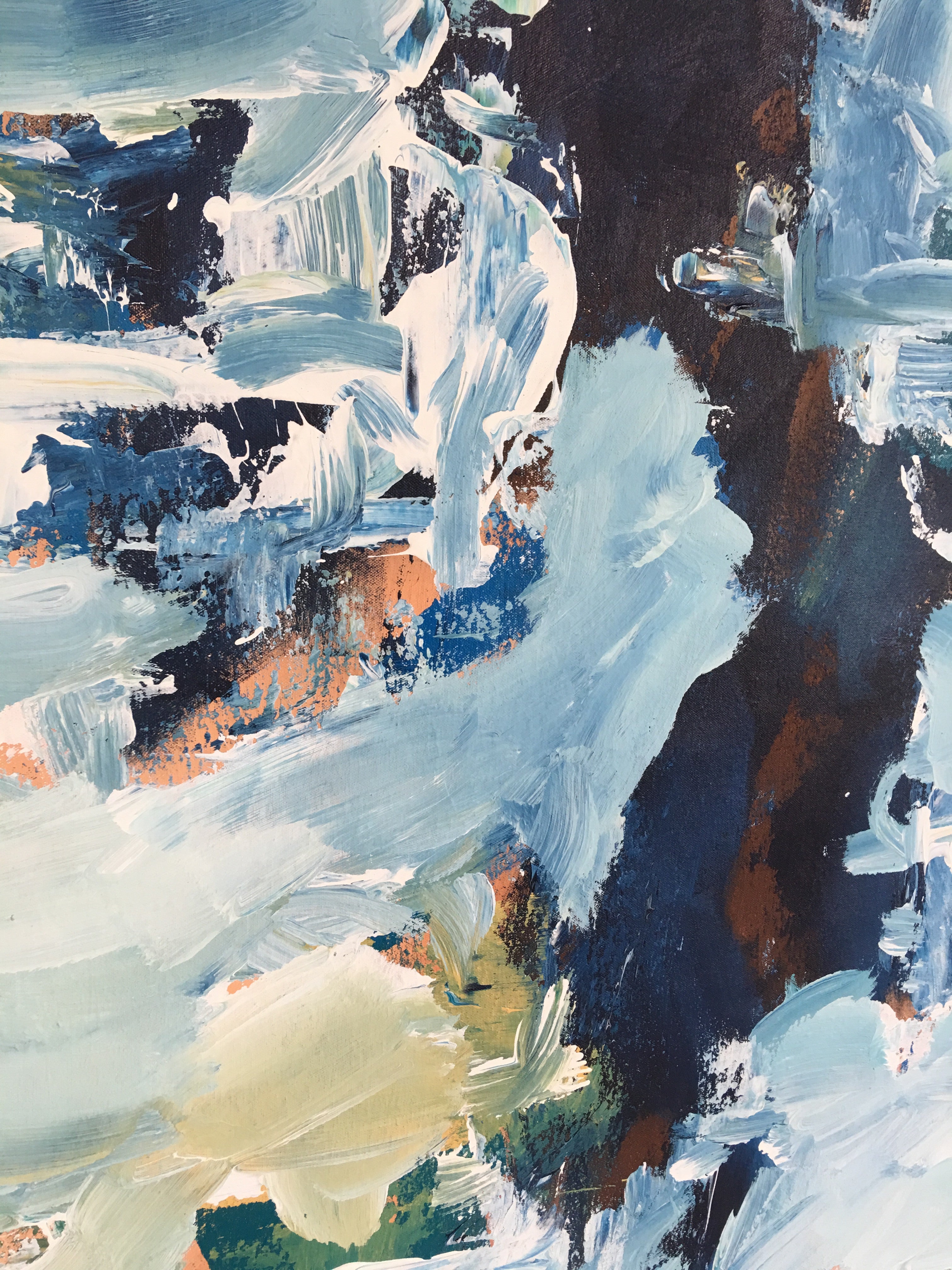 Residual - 150x90 cm - Original Painting-OmarObaid.com