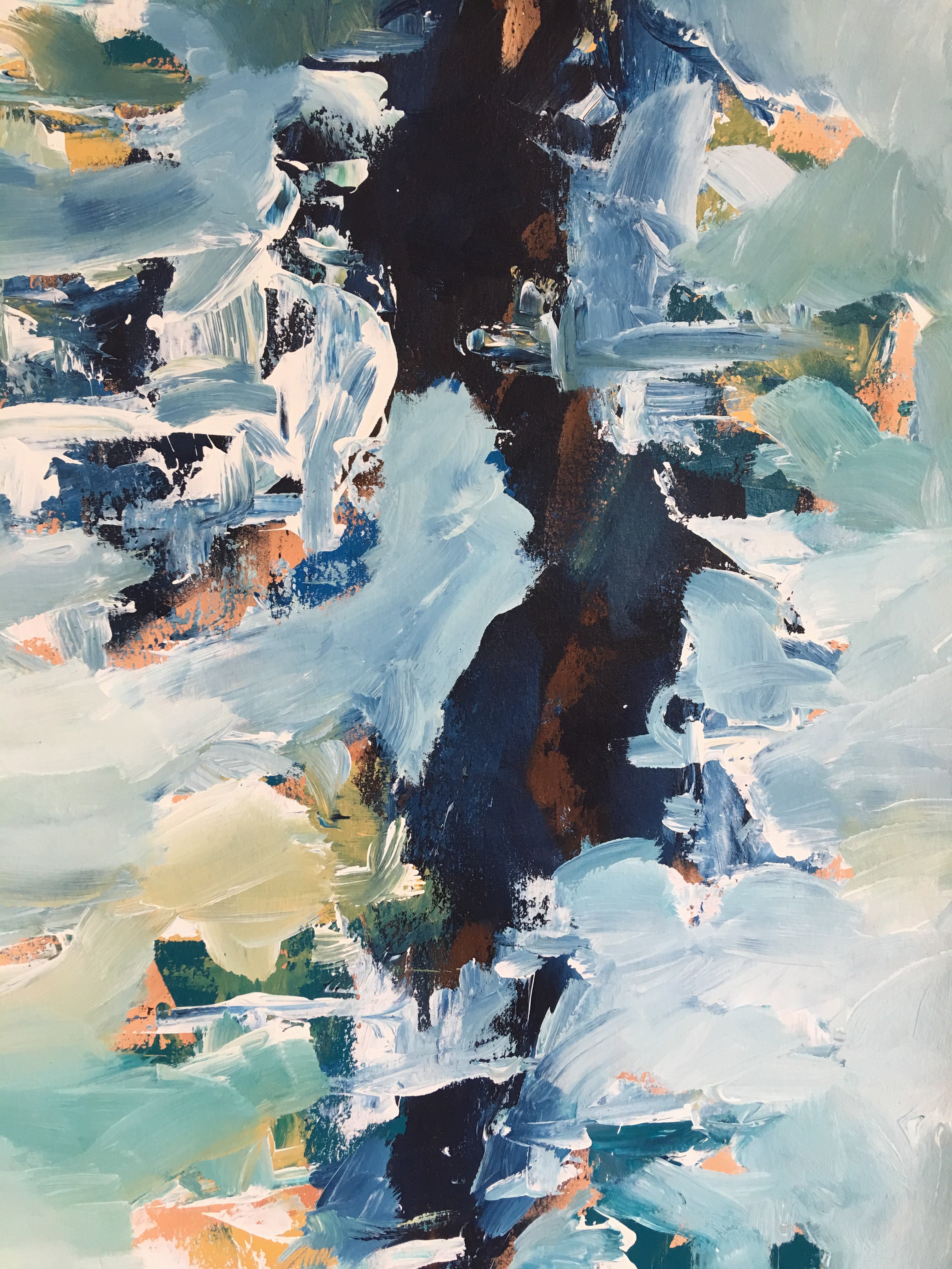 Residual - 150x90 cm - Original Painting-OmarObaid.com
