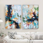 Monument - 122x92 cm - Diptych Original Paintings
