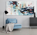 Breakwater - 152x76 cm - Original Painting-OmarObaid.com