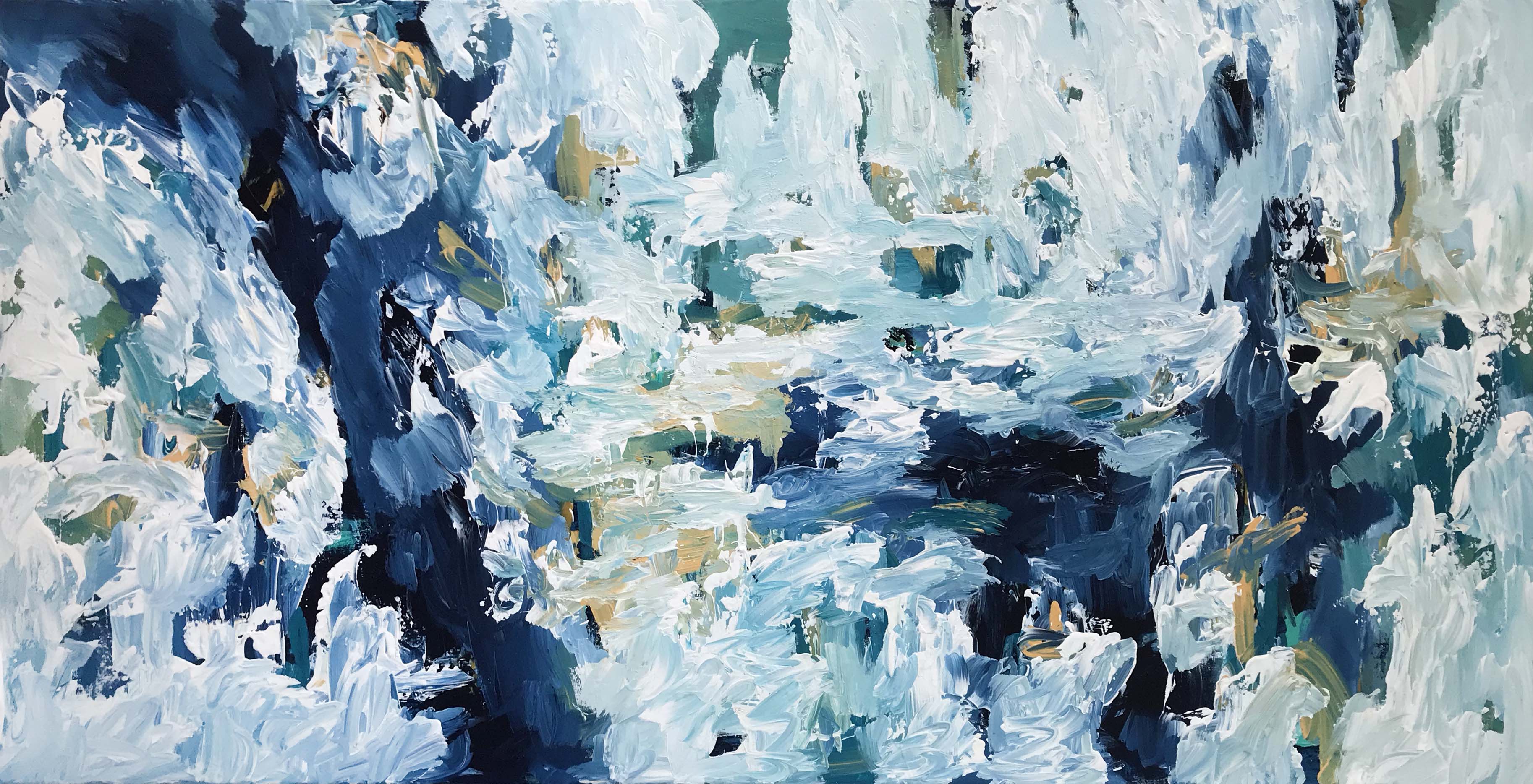 Silent River - 152x76 cm - Original Painting