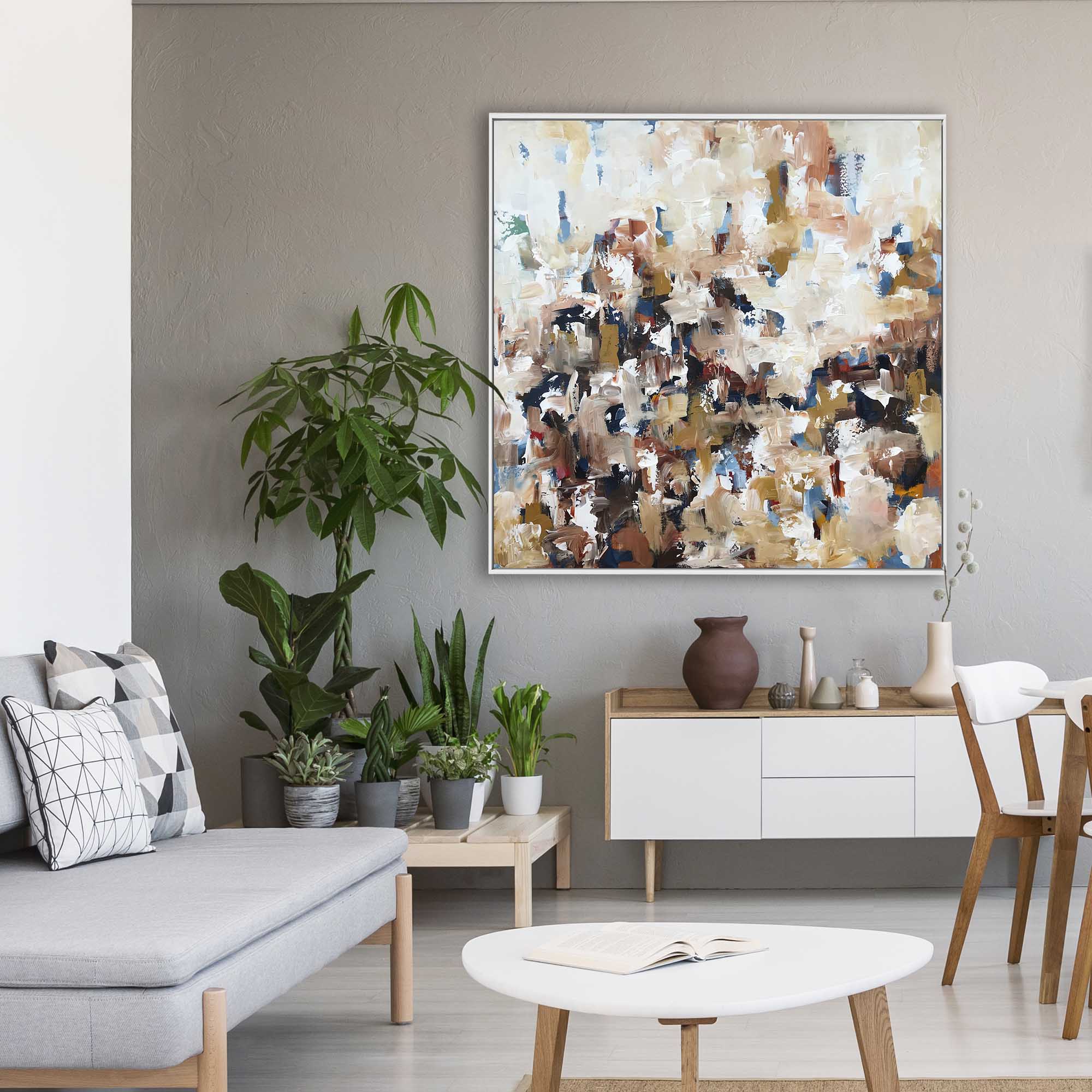 Sunset 2 - 102x102 cm - Original Painting