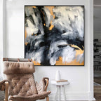 On The Edge - 122x122 cm - Original Painting