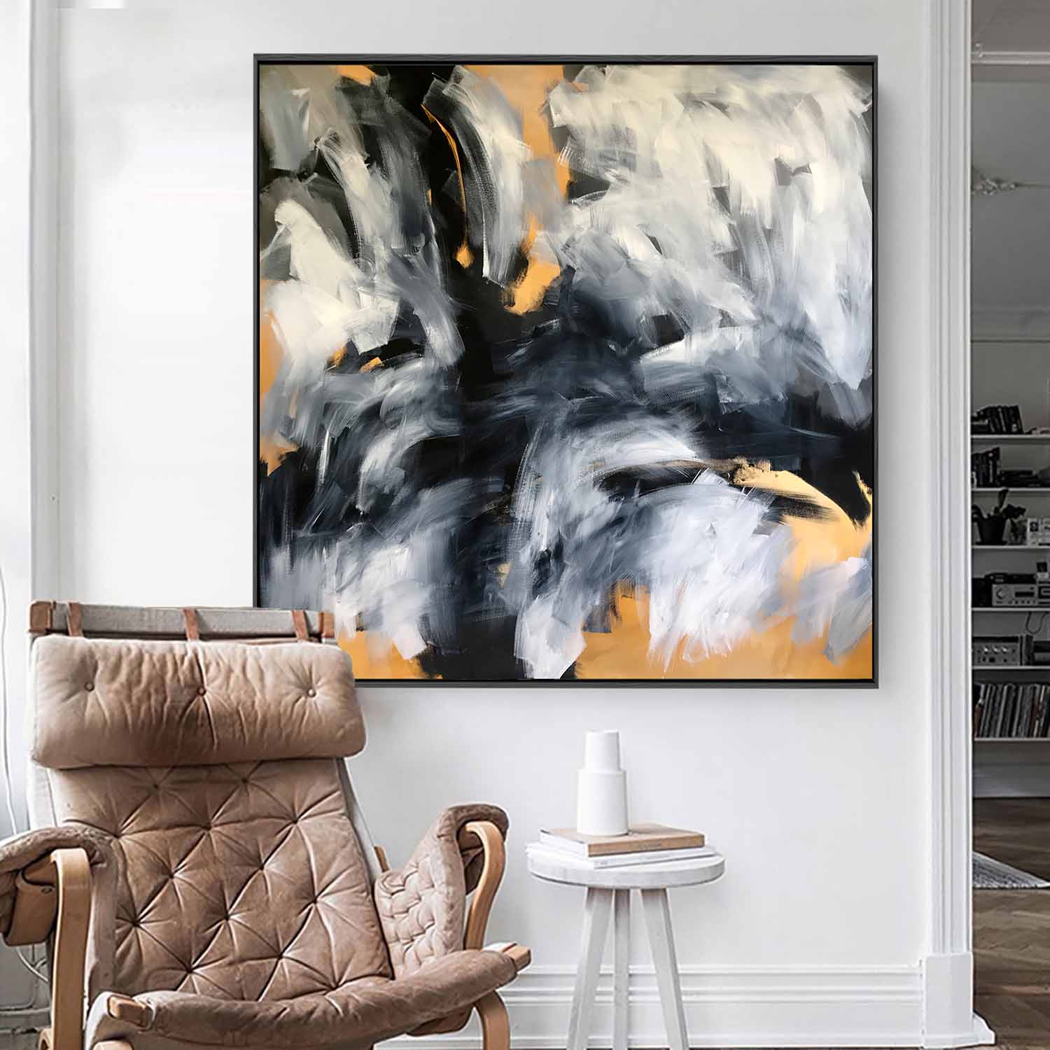 On The Edge - 122x122 cm - Original Painting