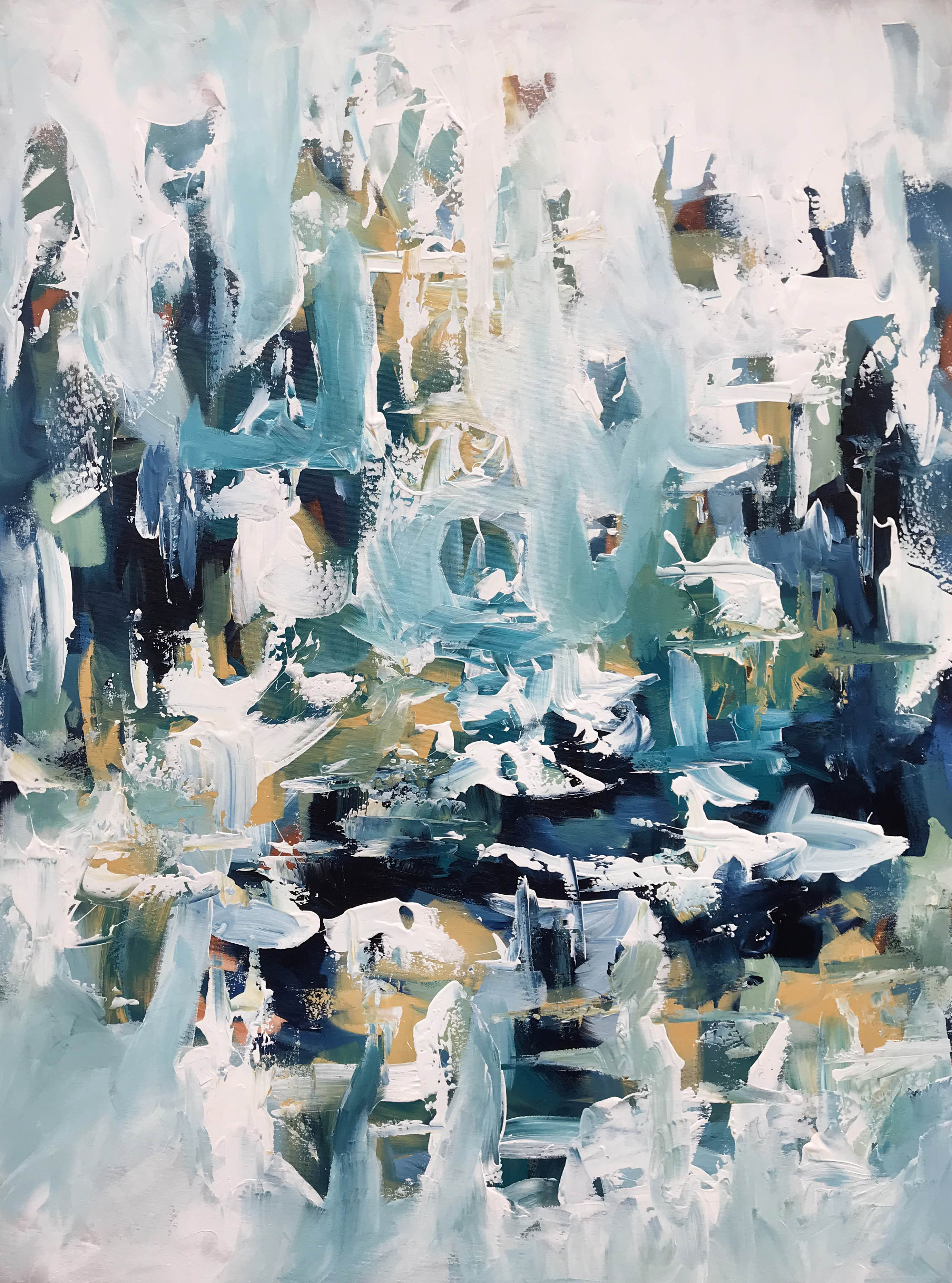 Suspended - 122x90 cm - Original Painting-OmarObaid.com