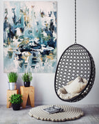 Suspended - 122x90 cm - Original Painting-OmarObaid.com