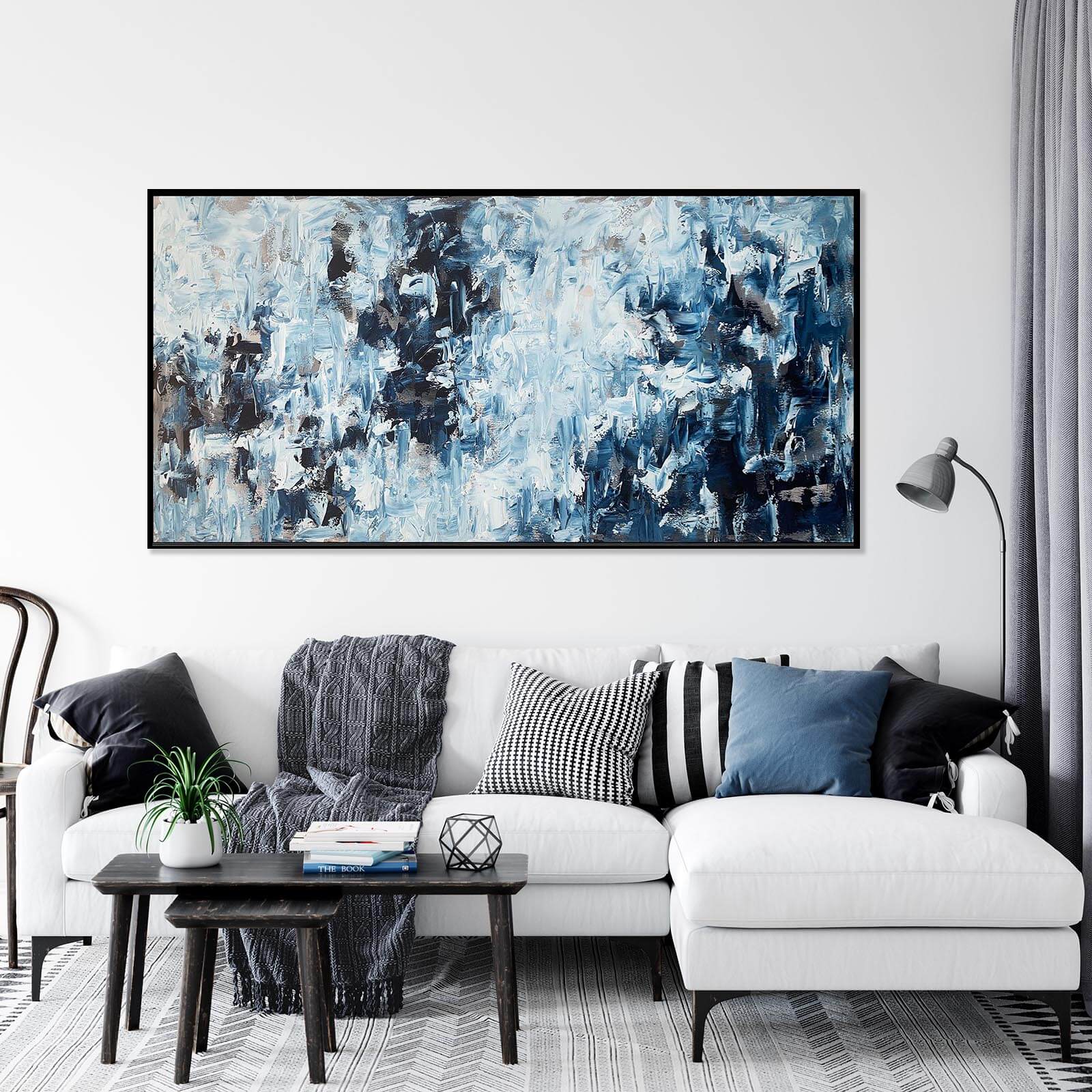 The Mist Is Rising - 152x76 cm - Original Painting