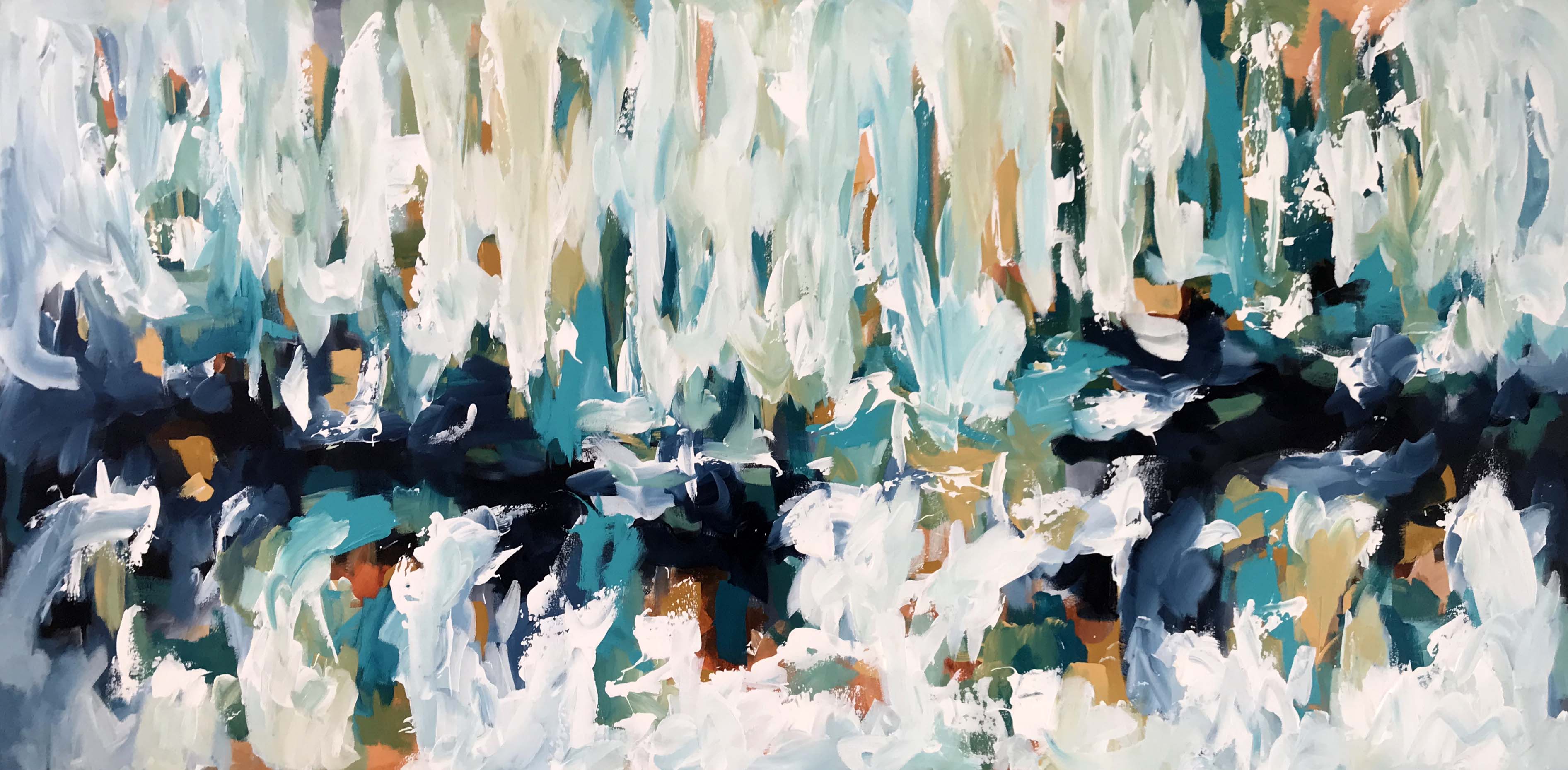 The Shore - 152x76 cm - Original Painting-OmarObaid.com