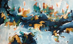 The Stream - 152x90 cm - Original Painting