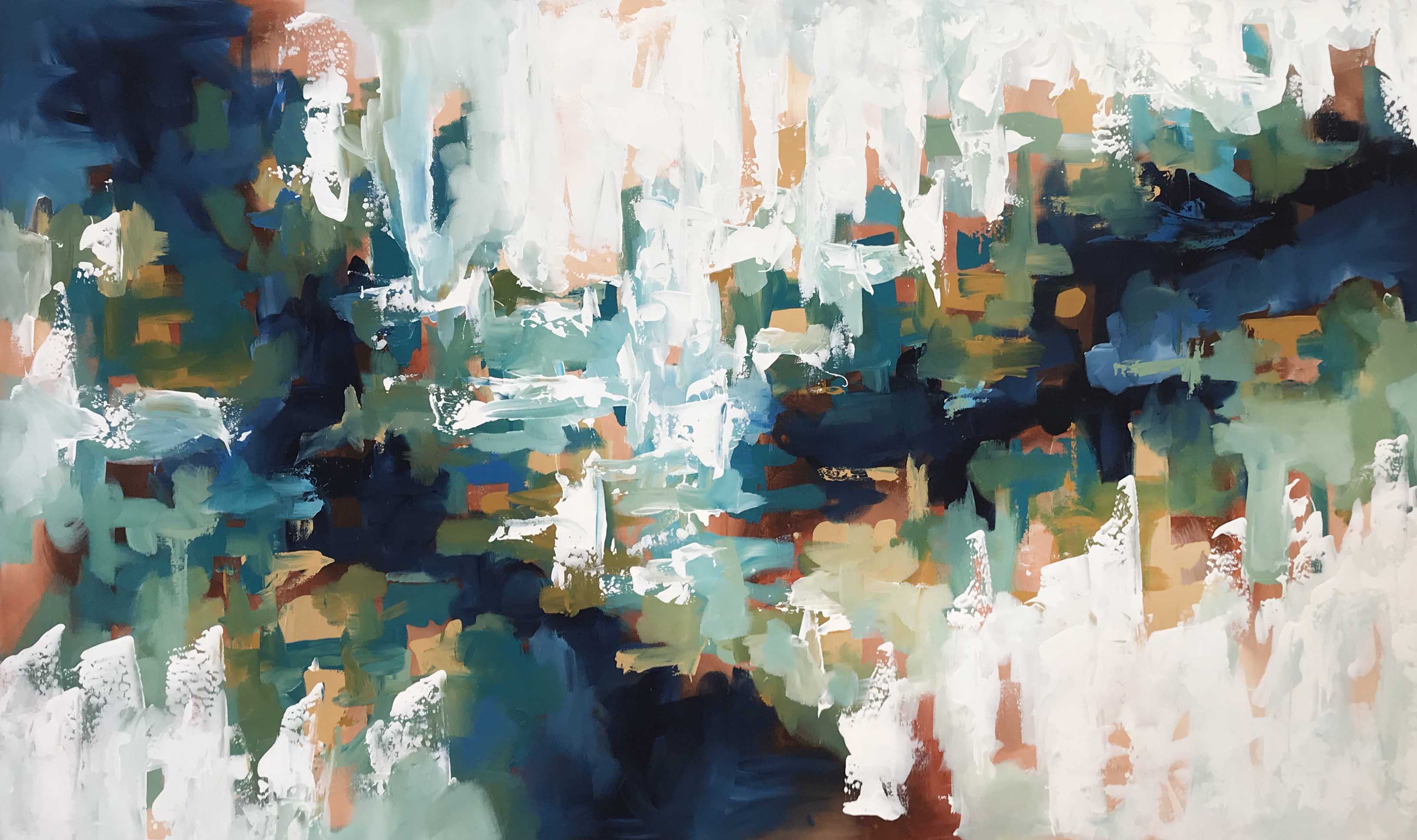 The Echoes Of The Lake - 152x90 cm - Original Painting