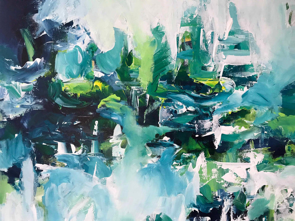 The Mountain - 115x110 cm - Original Painting-OmarObaid.com
