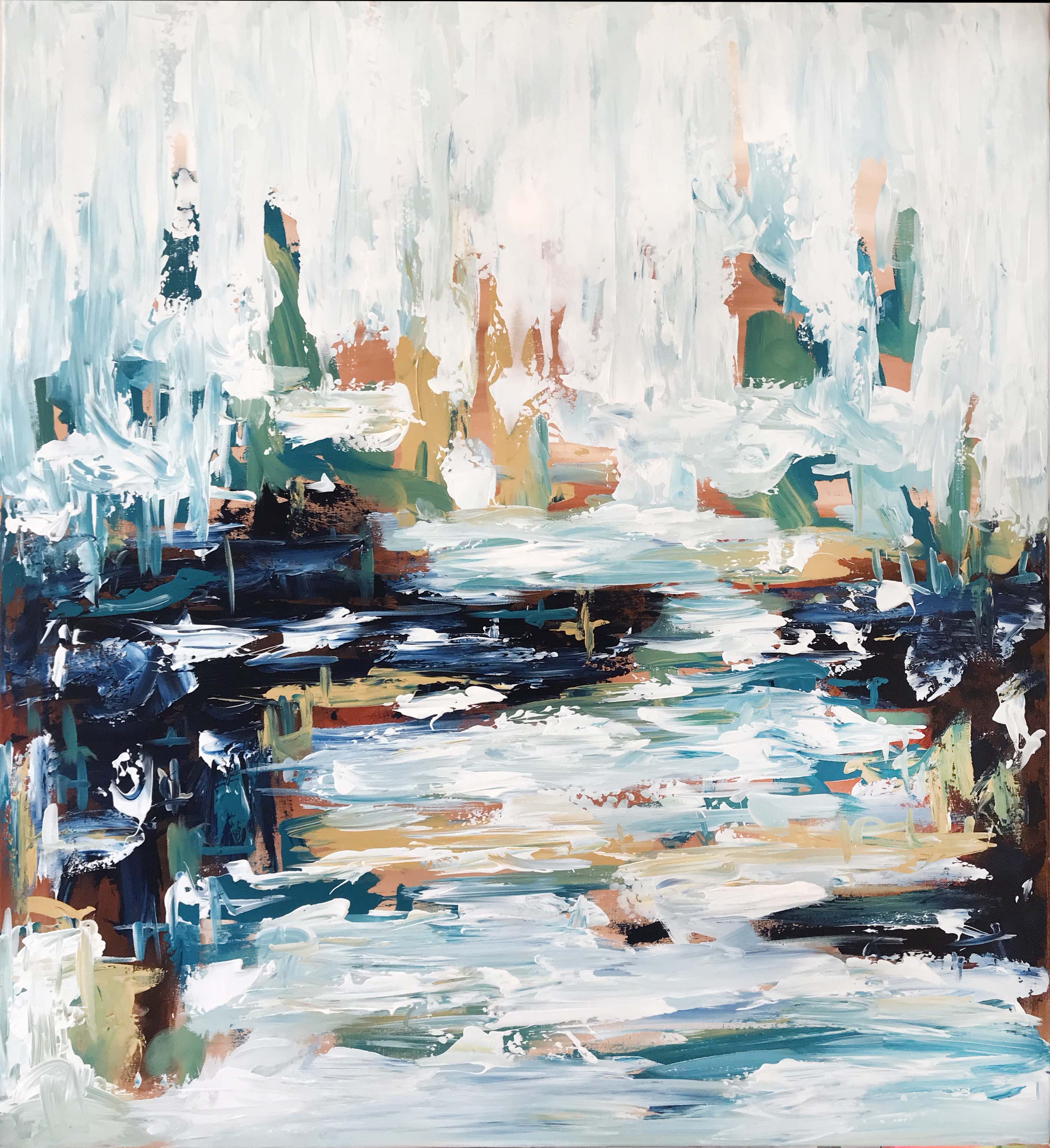The Pond - 92x102 cm - Original Painting