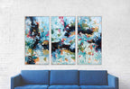 The Uncertain Path - 150x102 cm - Triptych Original Paintings
