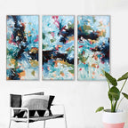 The Uncertain Path - 150x102 cm - Triptych Original Paintings