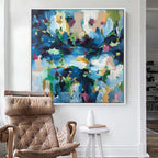 Autumn Leaves - 122x122 cm - Original Painting
