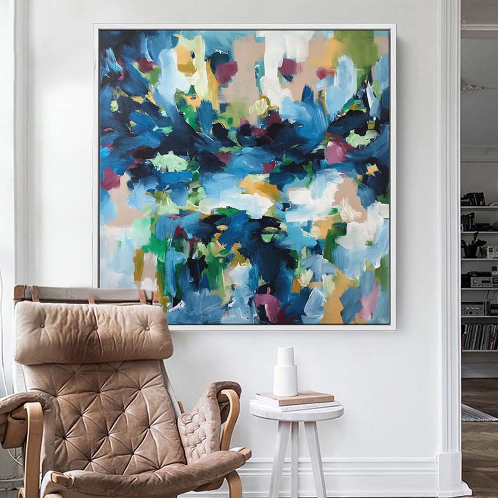Autumn Leaves - 122x122 cm - Original Painting